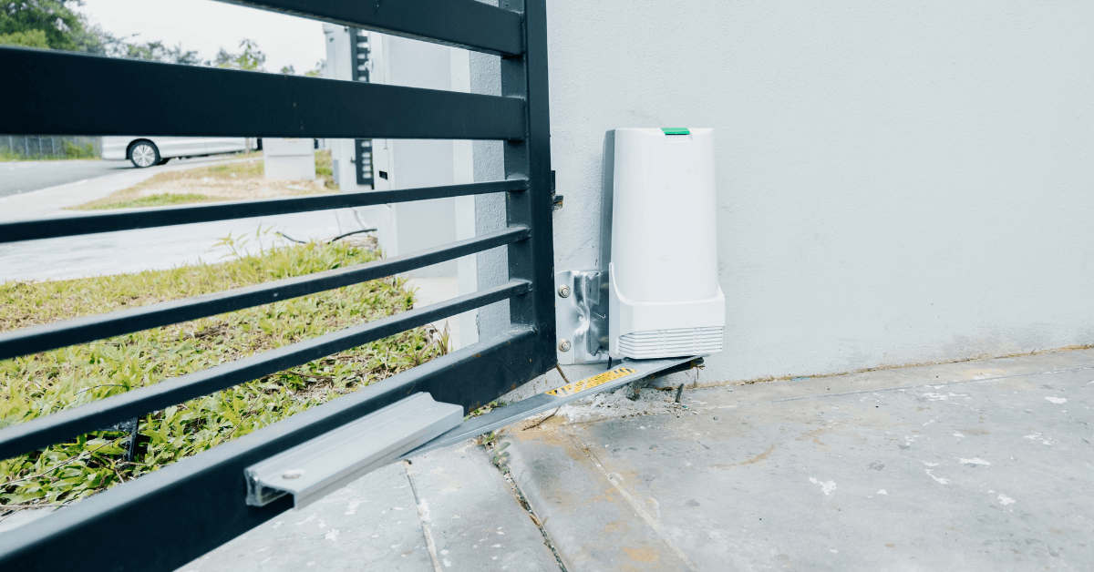 A swing gate motor
