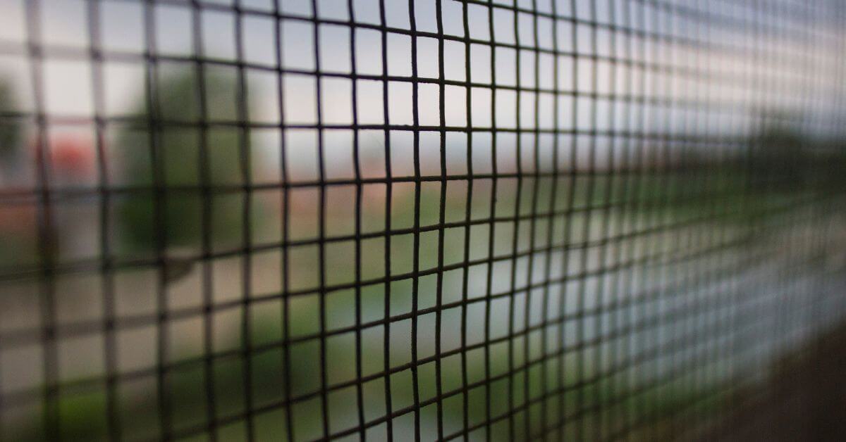 Close up of Clear view fencing