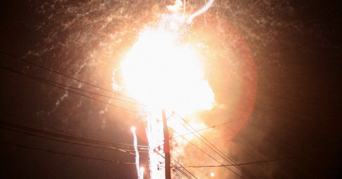 Lightning Strike to Electrical Wire