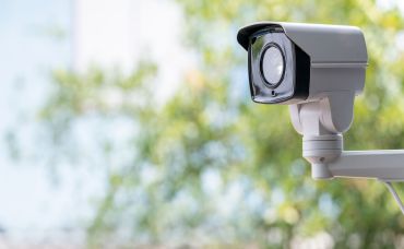 Close up of an outdoor camera